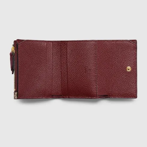 Bi-Color Gg Marmont Mini Wallet