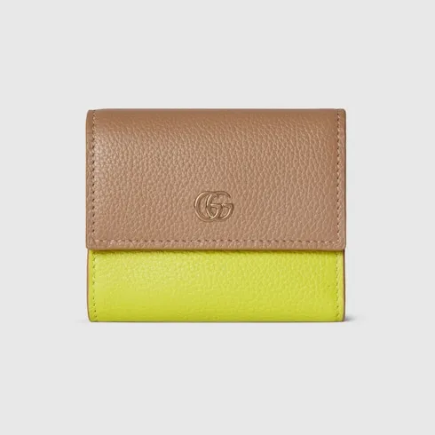 Bi-Color Gg Marmont Mini Wallet