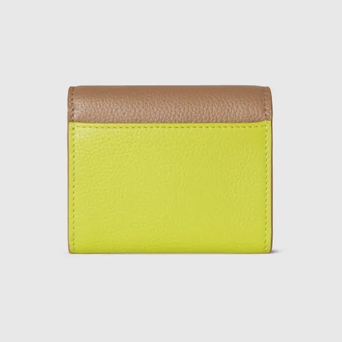 Bi-Color Gg Marmont Mini Wallet