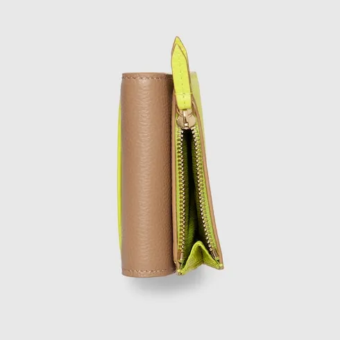 Bi-Color Gg Marmont Mini Wallet