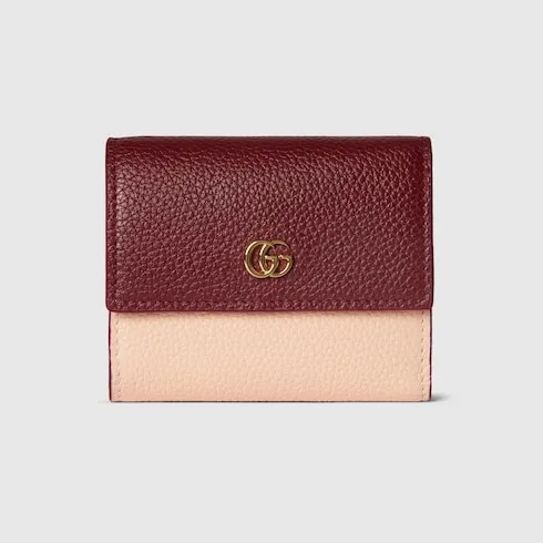 Bi-Color Gg Marmont Mini Wallet