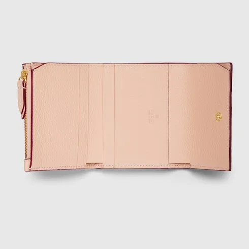 Bi-Color Gg Marmont Mini Wallet