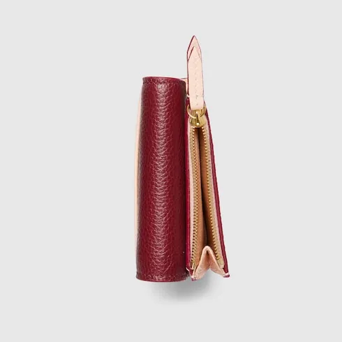 Bi-Color Gg Marmont Mini Wallet