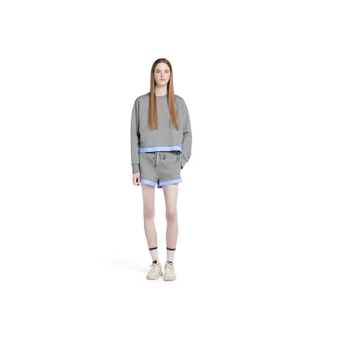 Cotton Jersey Shorts With Embroidery