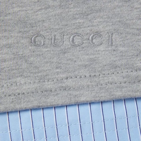 Cotton Jersey Shorts With Embroidery