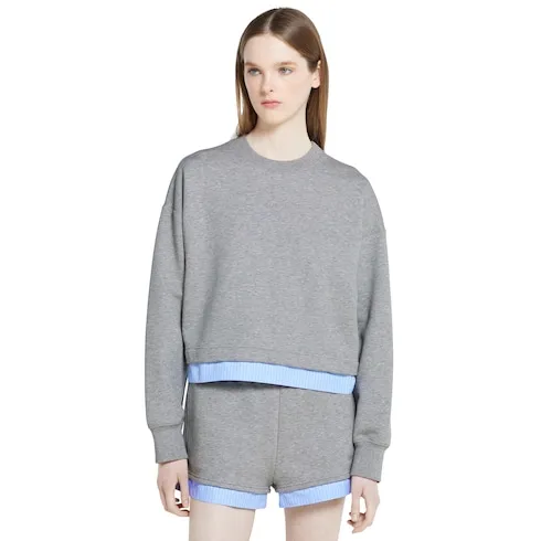 Cotton Jersey Sweatshirt With Embroidery