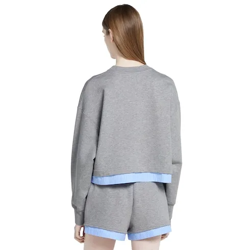 Cotton Jersey Sweatshirt With Embroidery