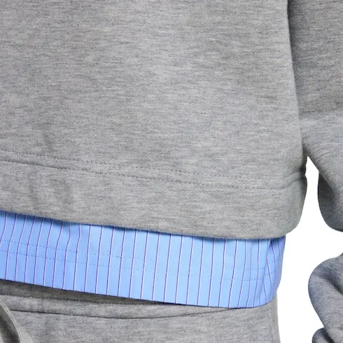 Cotton Jersey Sweatshirt With Embroidery