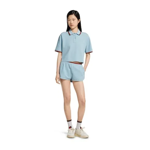 Cotton Piquet Shorts With Web