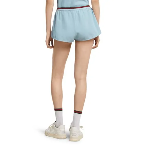 Cotton Piquet Shorts With Web
