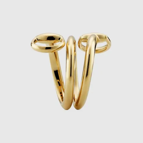 Gucci Horsebit 18K Contrarie Ring