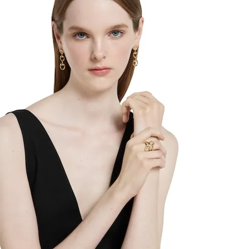 Gucci Horsebit 18K Contrarie Ring