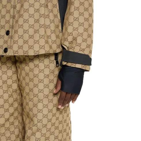 Gg Technical Fabric Jacquard Jacket