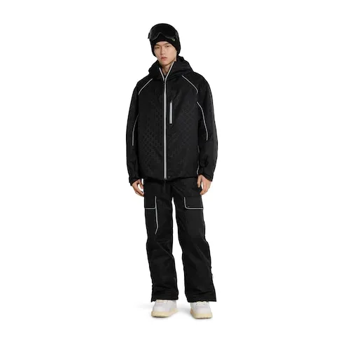 Gg Technical Fabric Jacquard Jacket