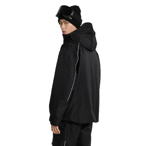 Gg Technical Fabric Jacquard Jacket