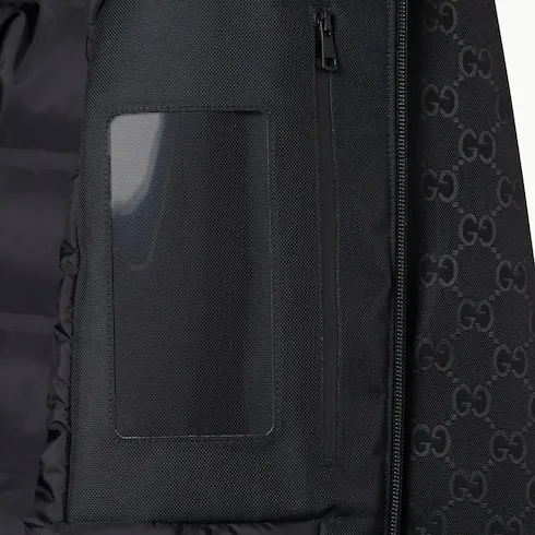Gg Technical Fabric Jacquard Jacket