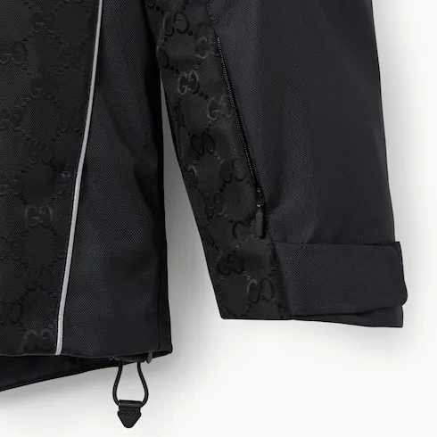 Gg Technical Fabric Jacquard Jacket