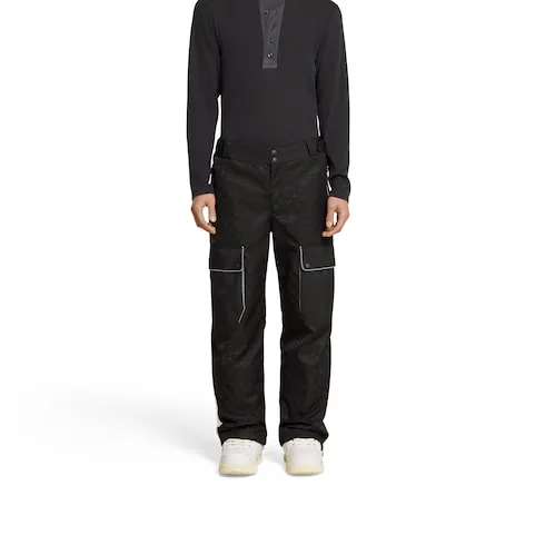 Gg Technical Fabric Jacquard Pant