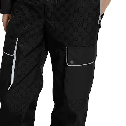 Gg Technical Fabric Jacquard Pant