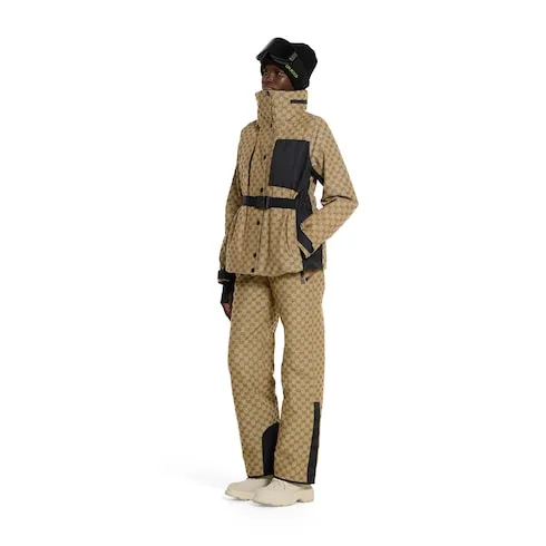 Gg Technical Fabric Jacquard Pants