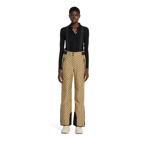 Gg Technical Fabric Jacquard Pants