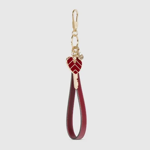 Heart-Shaped Keychain With Strap