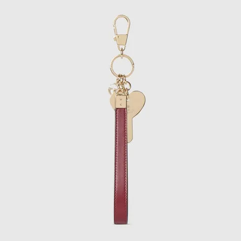 Heart-Shaped Keychain With Strap