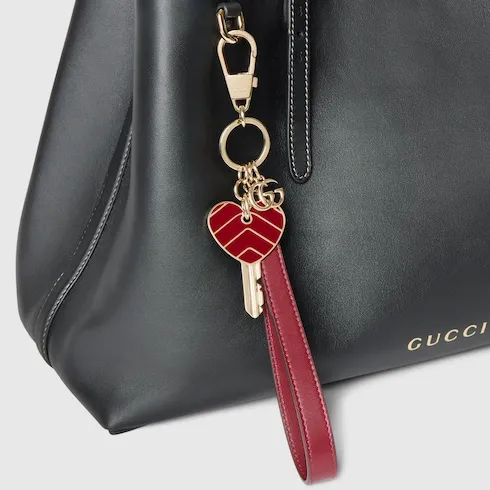 Heart-Shaped Keychain With Strap