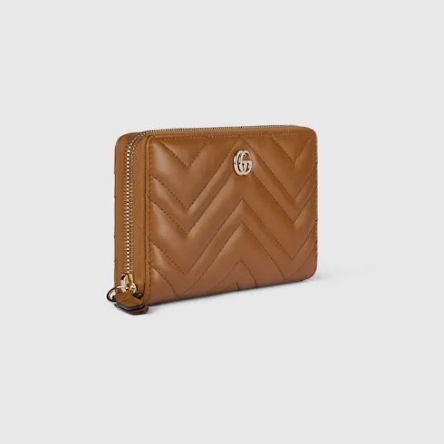 Gg Marmont Zip Around Wallet