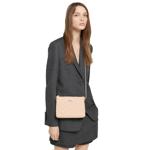 Gg Marmont Pochette With Chain