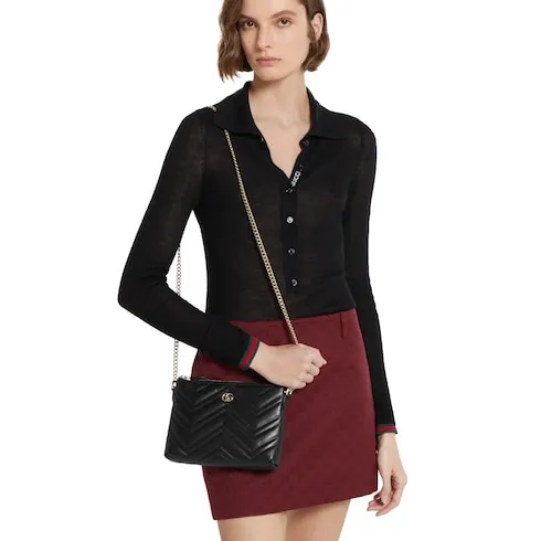 Gg Marmont Pochette With Chain
