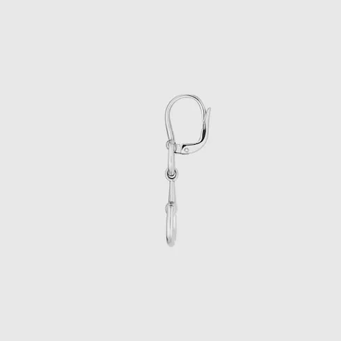 Gucci Horsebit 18K Drop Diamond Earrings