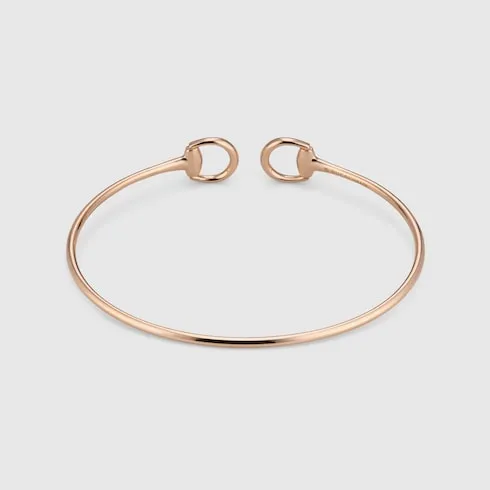 Gucci Horsebit 18K Diamond Bangle Bracelet