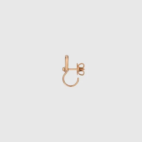 Gucci Horsebit Diamond 18K Stud Earrings