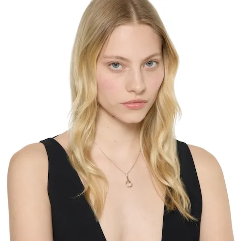 Gucci Horsebit Diamond 18K Pendant Necklace