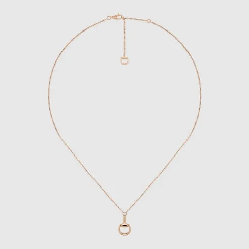 Gucci Horsebit Diamond 18K Pendant Necklace