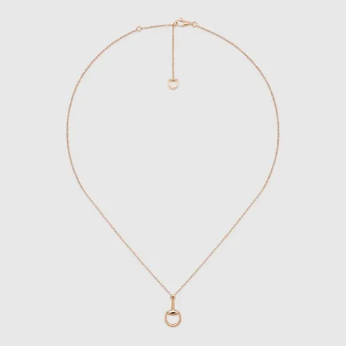 Gucci Horsebit Diamond 18K Pendant Necklace