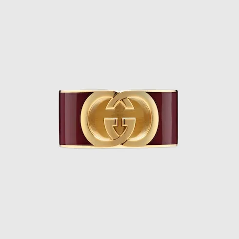 Gucci Interlocking Enamel Ring