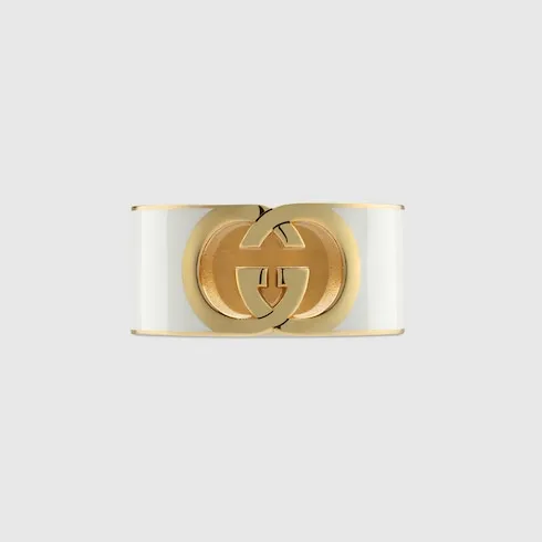 Gucci Interlocking Enamel Ring