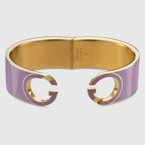 Gucci Interlocking Enamel Cuff Bracelet