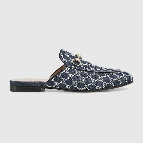 Gg Crystal Princetown Slipper
