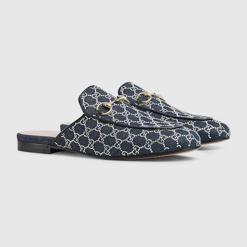 Gg Crystal Princetown Slipper