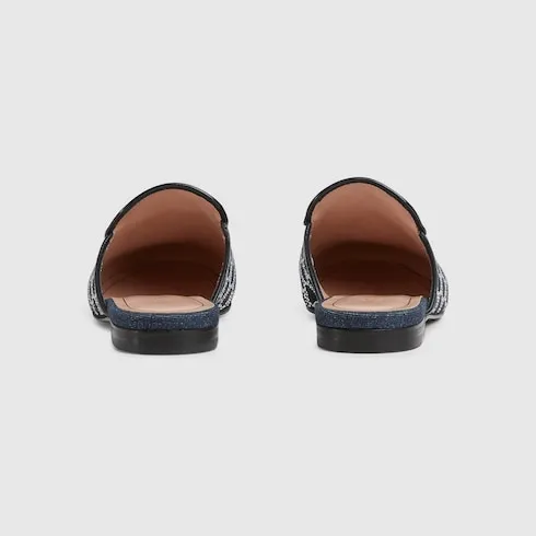 Gg Crystal Princetown Slipper