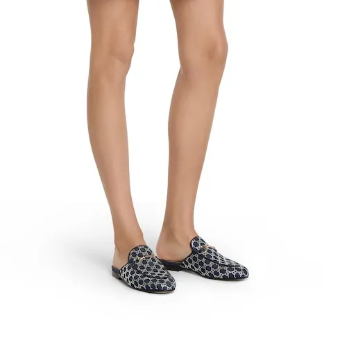 Gg Crystal Princetown Slipper