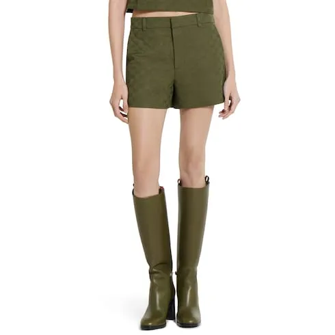 Gg Cotton Gabardine Shorts