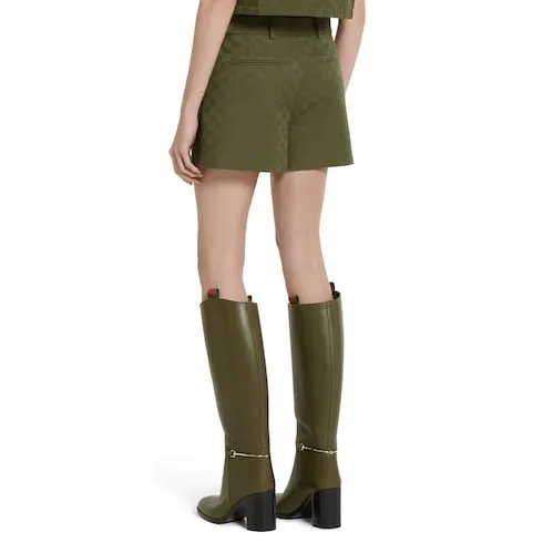 Gg Cotton Gabardine Shorts