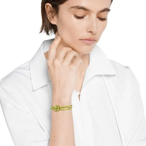 Bracelet With Enamel Round Interlocking G