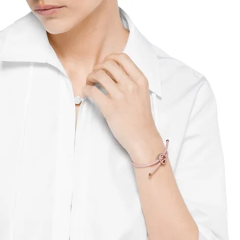 Bracelet With Enamel Round Interlocking G