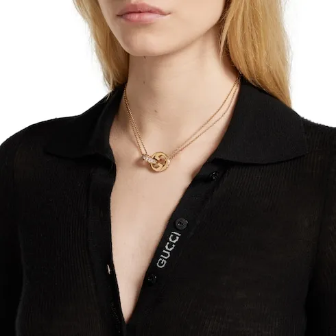 Gucci Blondie Double Chain Necklace