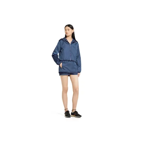 Gabardine Jacket With Metal Logo